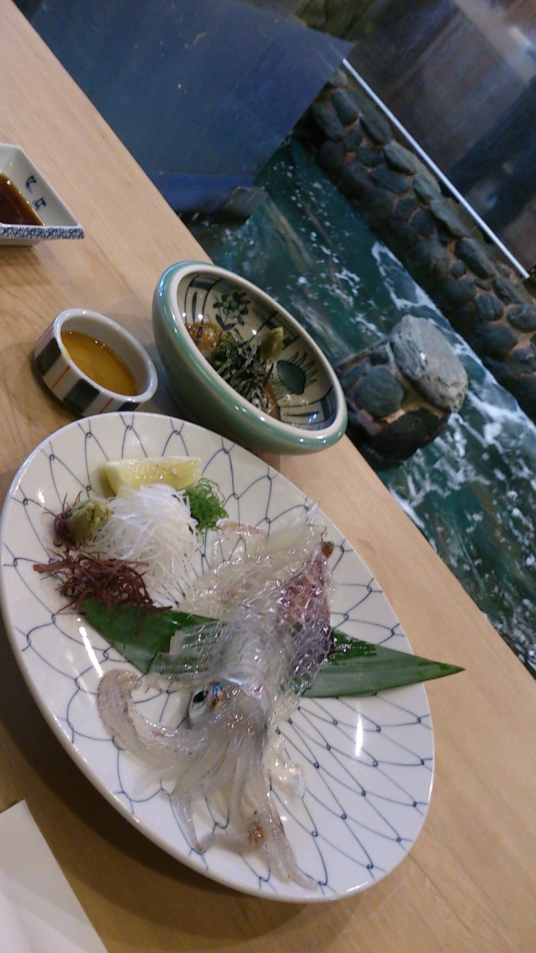 活け造り烏賊